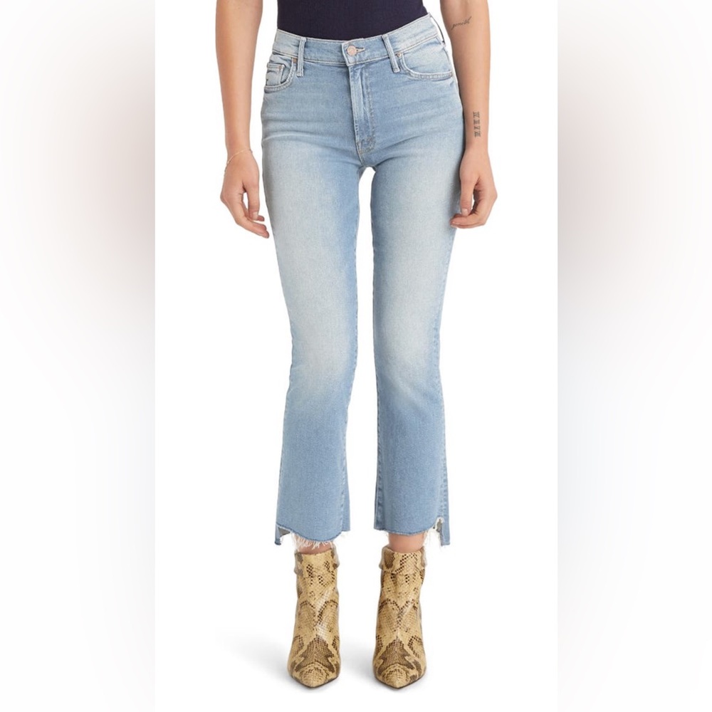 Mother Denim The Insider Crop Step Fray in Shoot to Thrill Size 29